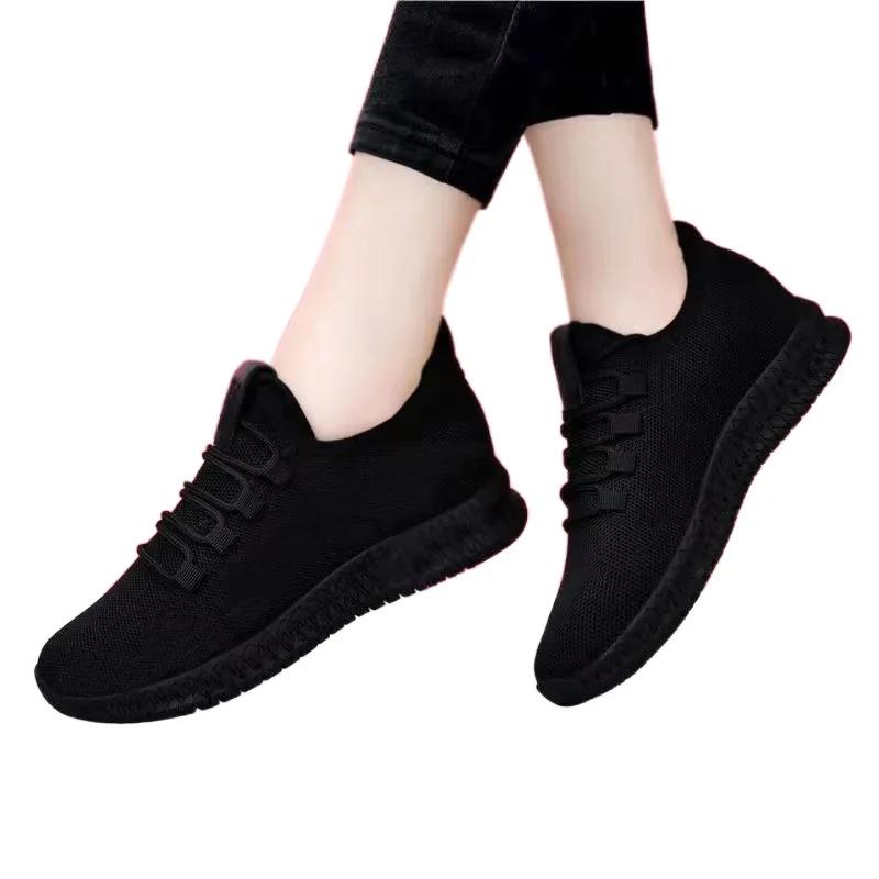 Women Casual Sport Shoes Light Sneakers Women's White Outdoor Breathable Mesh Black Running Shoes Athletic Jogging Tennis Shoes