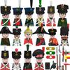 MOC Medieval Military Napoleonic War Building Blocks British French Army Infantry Cavalry Soldier Figure Brick Toy