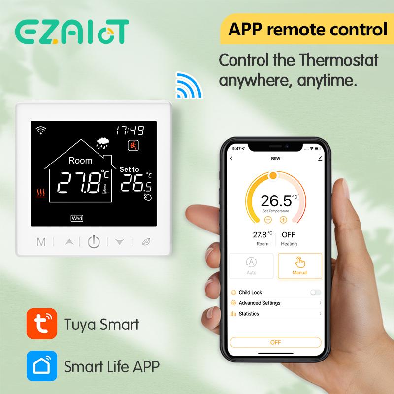 WiFi Smart Thermostat for Electric Warm Gas Boiler Floor Heating Tuya Programmable Temperature Controller Voice Google Home Alex7