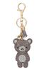 [LUMIACTY] Брелок-мишка со стразами и блестками, подвеска для сумки (Серый)