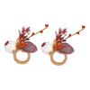 Halloween Napkin Ring Pumpkin Eyeball Spider Skull Napkin Holder for Dinner Table