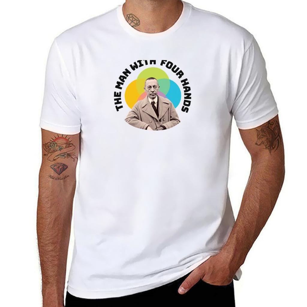 Rachunisexinoff Four Hands Tshirt Casual Holiday Short Sleeve Tee