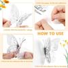 12 шт. модные 3D полые бабочки креативные настенные наклейки для DIY настенные наклейки современное настенное искусство украшения дома DIY подарок
