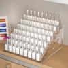Transparent Display Stand Storage Rack Cosmetic Organizer Tray Nail Polish Toy Display Holder Stepped Lipstick Desk Storage