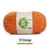 Набор пряжи из 5 нитей combed milk cotton для ручного вязания шарфов, средней толщины, материал для вязания пледов своими руками, вязания крючком.