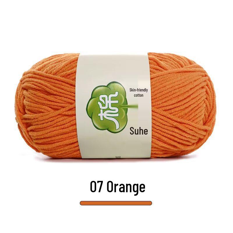 Набор пряжи из 5 нитей combed milk cotton для ручного вязания шарфов, средней толщины, материал для вязания пледов своими руками, вязания крючком.