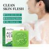 100g Aloe Vera Natural Cleansing Soap, Smooth Cleansing Essential Oil Soap, Cleansing and Moisturizing, Exfoliating and Hydrating