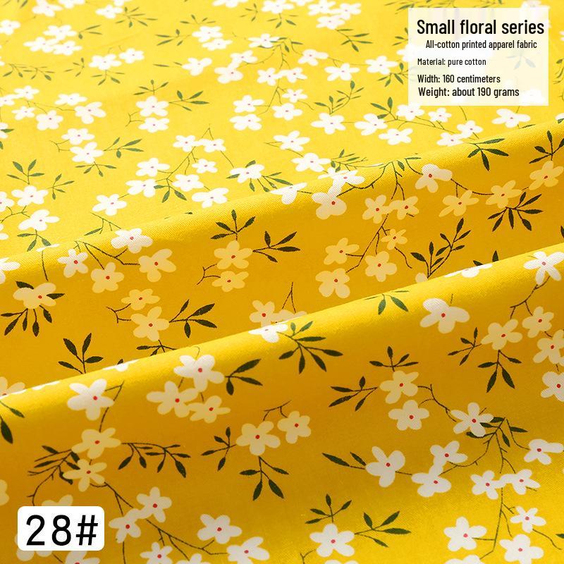 Тщательно отобранная хлопковая саржа с цветочным принтом для детского платья и детского постельного белья