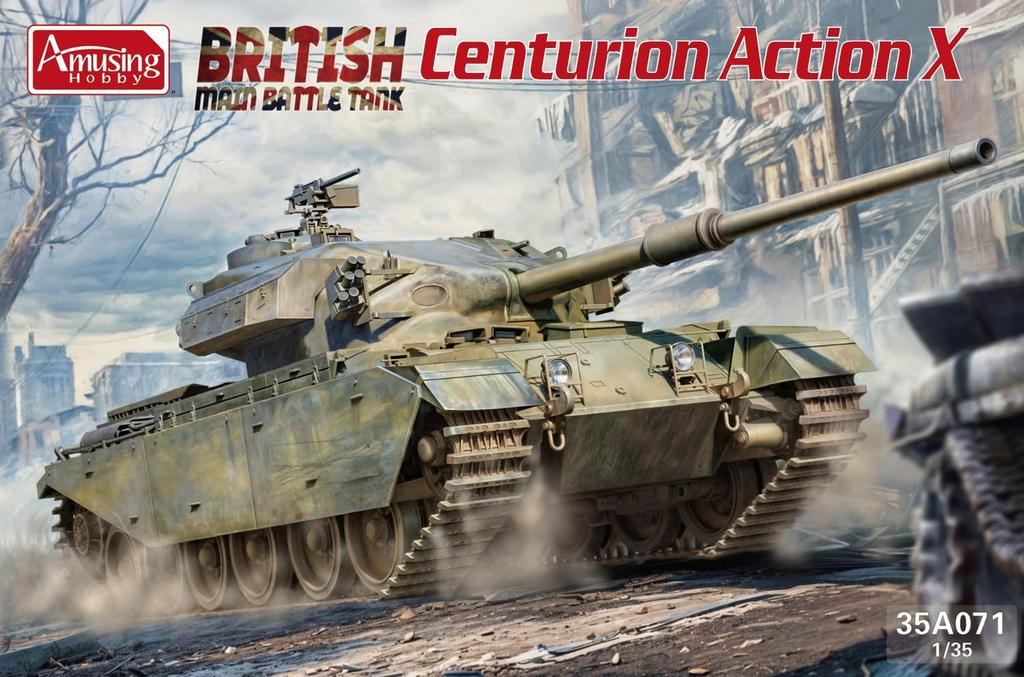 Amusing Hobby Британский основной боевой танк Centurion Action X Пластиковая модель AMH35A071 1/35 (танк)