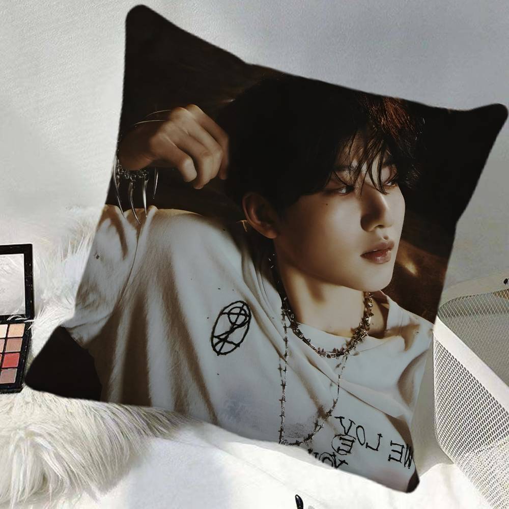 Kim Jun Kyu Treasure Pillow Case Square Pillow Bedroom Sofa Leisure Comfort Cushion Car Home Decoration