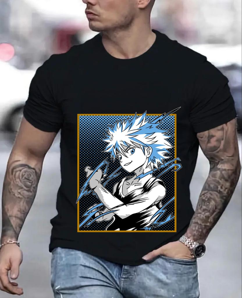 Футболка Hunter X Hunter Гон Киллуа Аниме Манга Унисекс Футболка Футболка Все Размеры