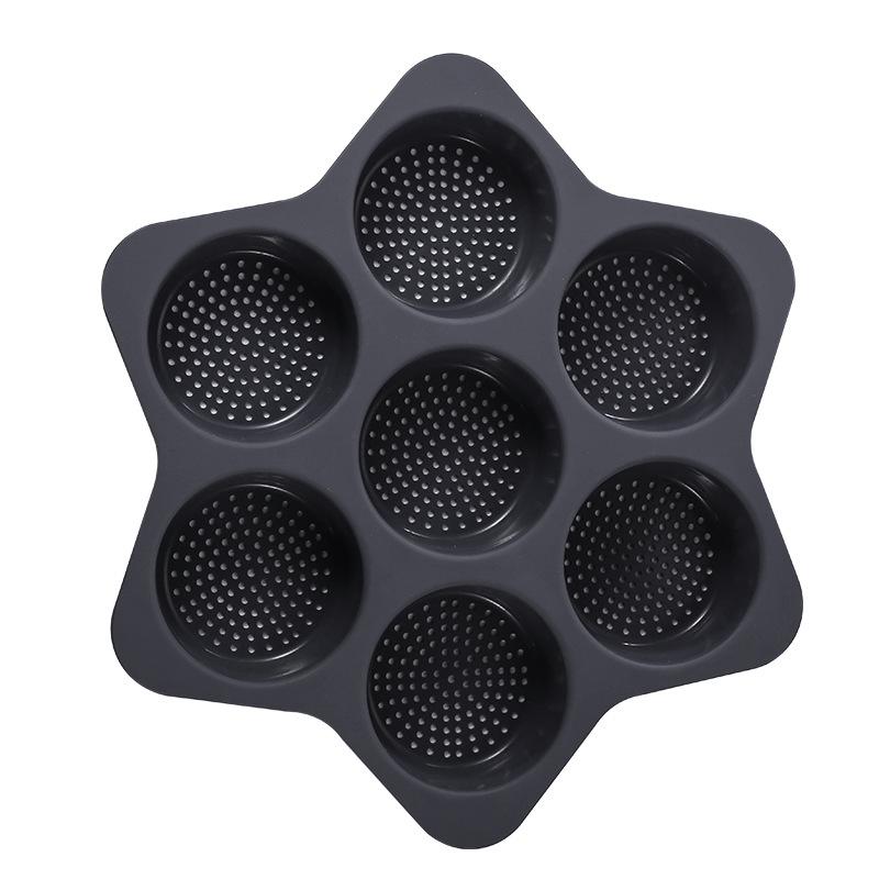 Food Grade Silicone Mold Tool Baking Round Hamburger Mold High Temperature Resistant Bread Cake Oven Baking Pan Mold