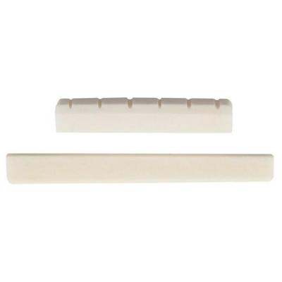 Костяное седло для 6-струнного гитарного бриджа и заготовка костяного порожка для акустической гитары, запчасть для ремонта