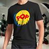 Men's and Women's T-shirts Faux Pop Records Bottle Cap