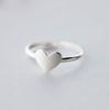 Xiaomi Female Small Heart Adjustable Ring Fashion 925 Sterling Silver Love Ring Cute Gold Color Promise Wedding Rings For Women