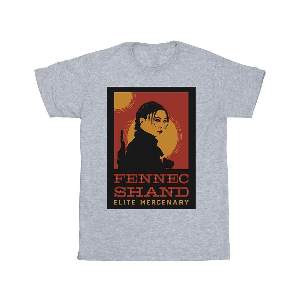 Star Wars Mens The Book Of Boba Fett Elite Mercenary Fennec T-Shirt