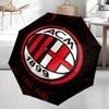 Автоматический зонт в тематике AC Milan, легкий и портативный, 8 спиц, идеально подходит для путешествий на открытом воздухе, на дни рождения, Рождество, в качестве подарков.
