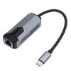 Адаптер USB C на Ethernet 5 Гбит/с Поддержка 5000 Мбит/с Конвертер Type C 3.0 на RJ45 Проводная карта для ноутбука, настольного ПК с алюминиевой крышкой