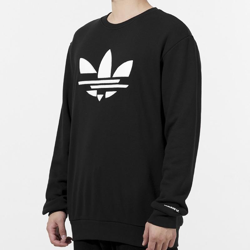 Adidas Originals Sweatshirts Men's Black Crew Neck Moderate Regular H37731