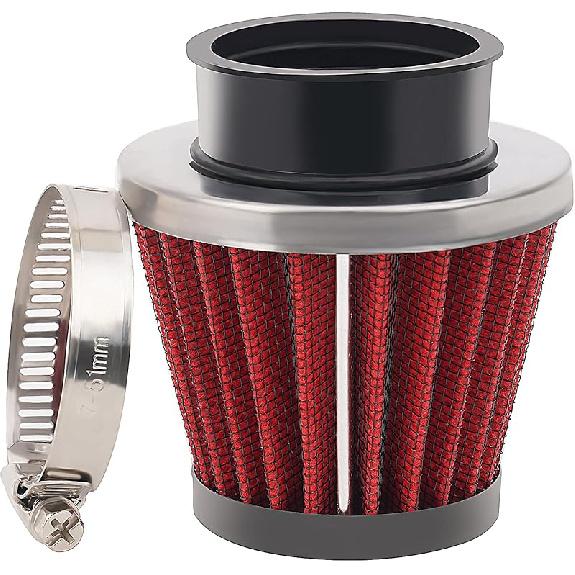 AHL Red 42Mm Universal Air Filter Fit For Pod / 150Cc-250Cc Motorcycle Scooter ATV Dirt Bike/50Cc 70Cc 90Cc 110Cc 125Cc Coolster Tao Tao Sunl/Quad Go