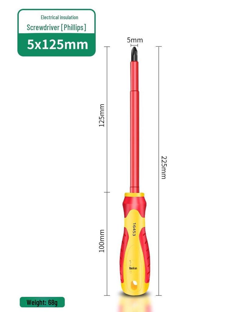 Insulated Magnetic Screwdriver Set - Phillips, Flathead & Torx for Electricians