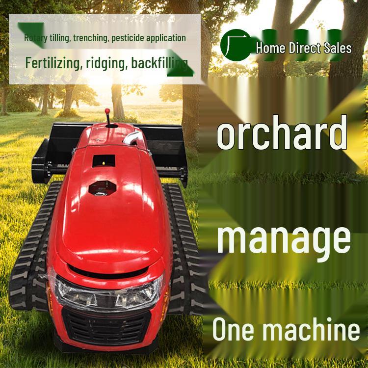 Self-Propelled All-Terrain Remote Control Mulching Lawn Mower for Hilly Farms and Orchards