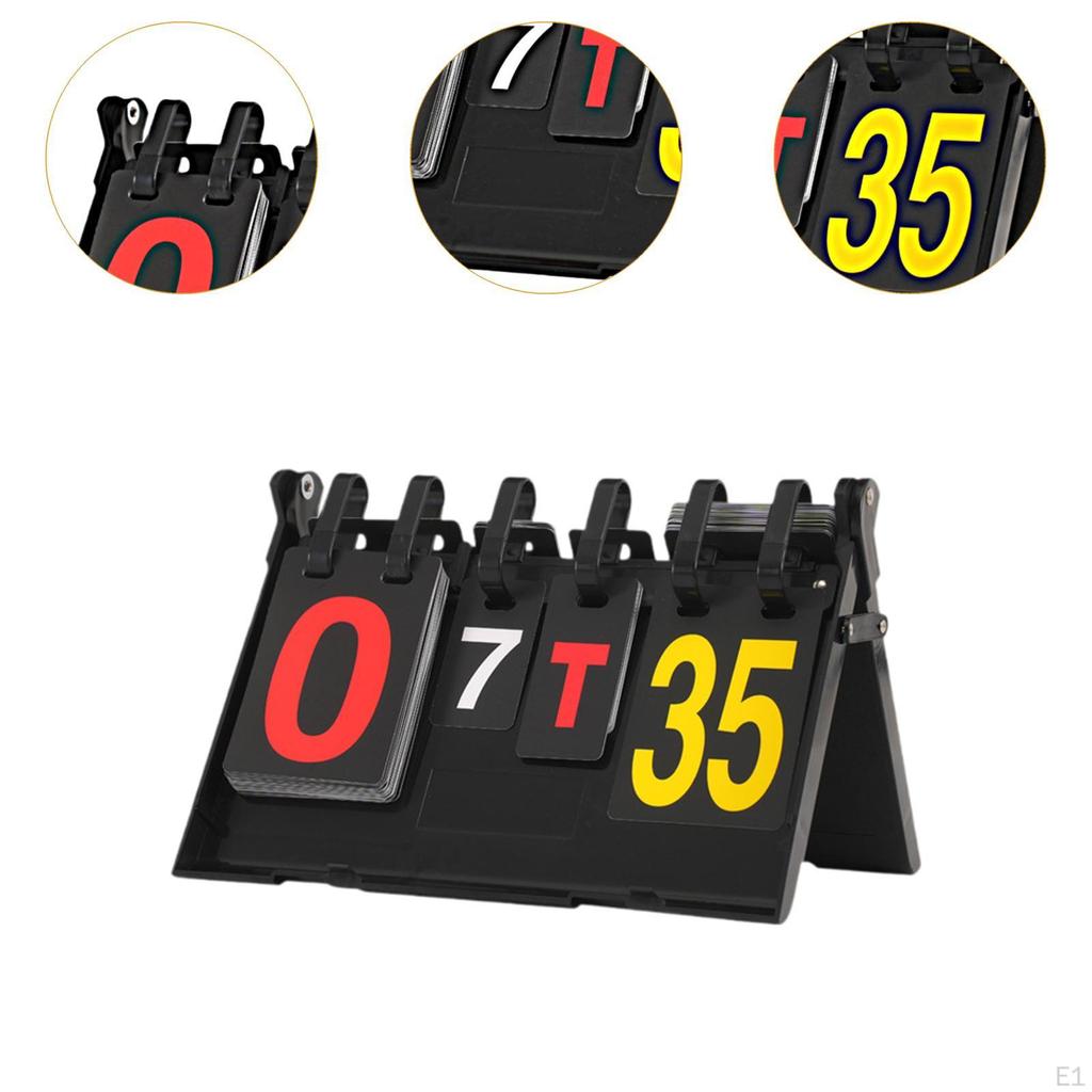 Table Scoreboard Score Board Flip Keeper Portable Flipper Ping Pong Scorekeeper for