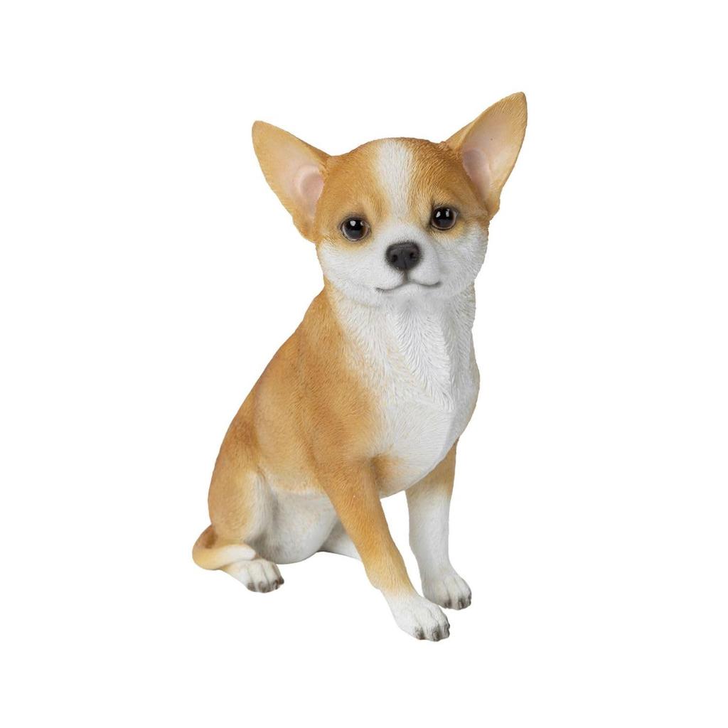 Ubia Sitting Chihuahua 15 X 8 X Cm Doll Figurine Animal Ornament Garden Decoration Realistic Cute Dog 18.5 H14061-1