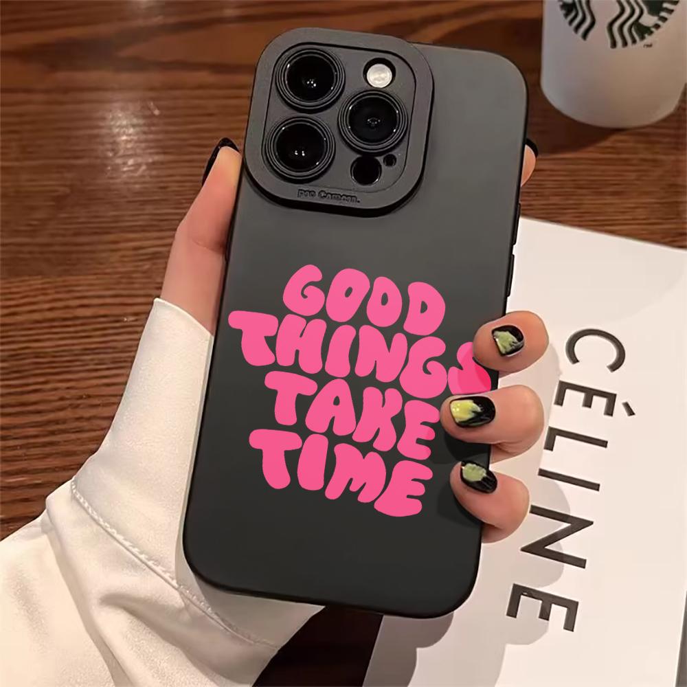Стильный чехол для телефона с цитатой Для iPhone12 11 17 16 15 14 13 Pro Max Для iPhone 7 8 16 14 15 Plus XS XR X Прочная защитная Funda