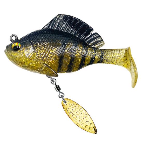 6 см/10 г/14 г весло хвост рыболовная приманка с крючком спиннер 3D глаза Swimbait искусственная мягкая приманка пресноводный соленый окунь форель аксессуары для рыбалки