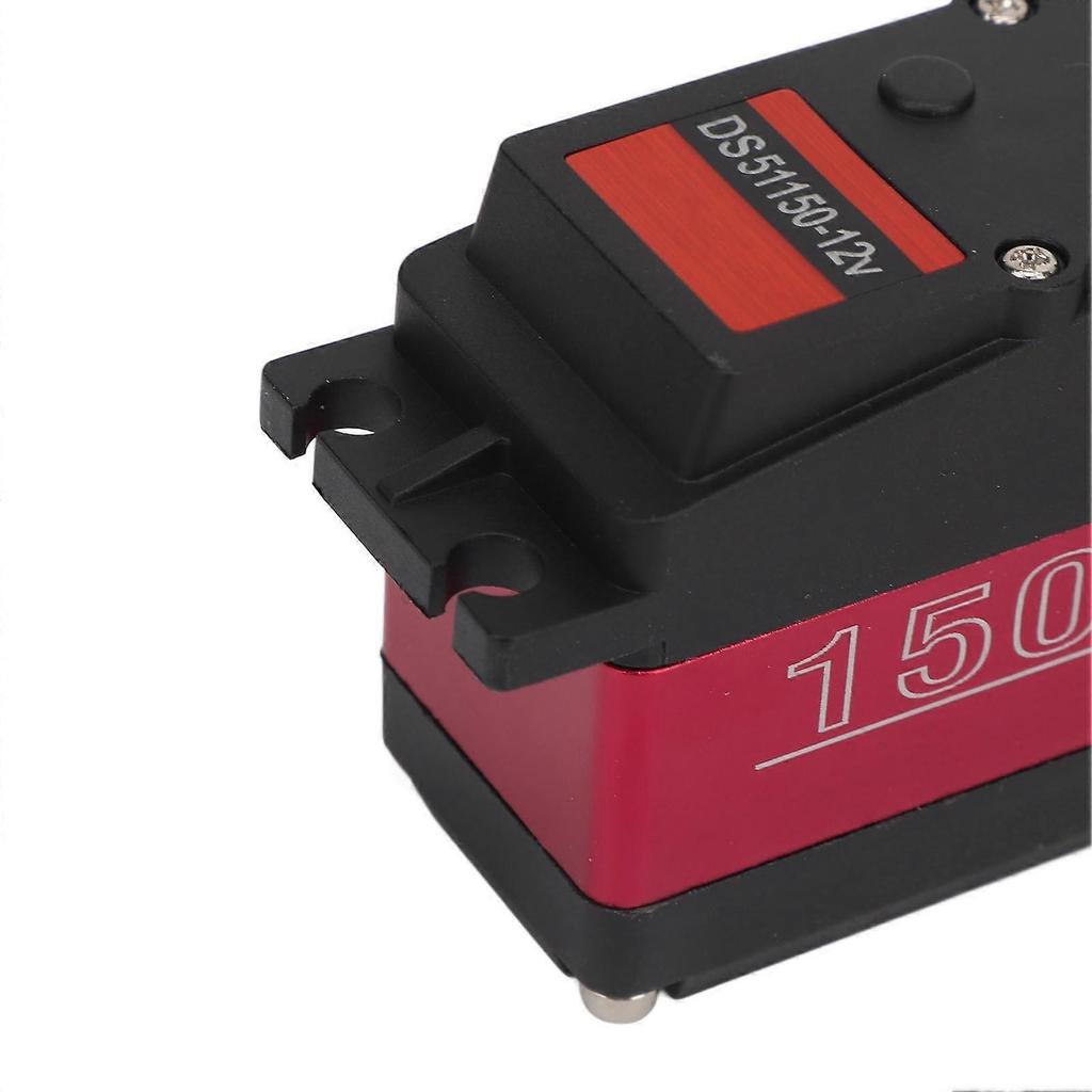 150KG DS51150 Digital Servo IP66 Waterproof Full Metal Gear RC Servo with 18T Aluminum Alloy Servo Arm for 1/5 RC Cars
