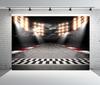 BELECO 7x5ft Fabric Racing Backdrop Motorsport Finish Line Race Track Racing Car Background Auto Moto Racing Circuit Spo
