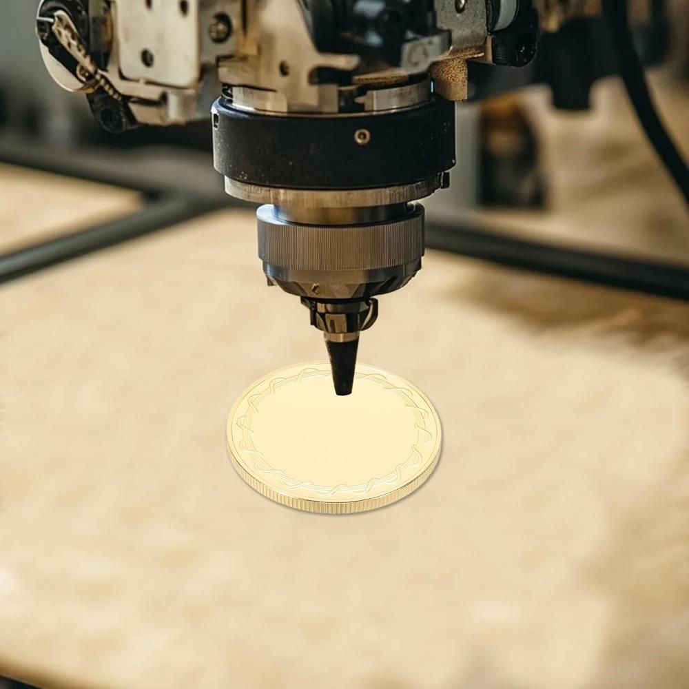 10 шт. пустых монет для гравировки, 1,6-дюймовые заготовки монет для лазерной гравировки для лазерной гравировки, штамповки с защитными коробками для поделок своими руками