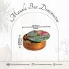 Деревянный органайзер для специй, Wooden Masala Box (Green),  Nestroots
