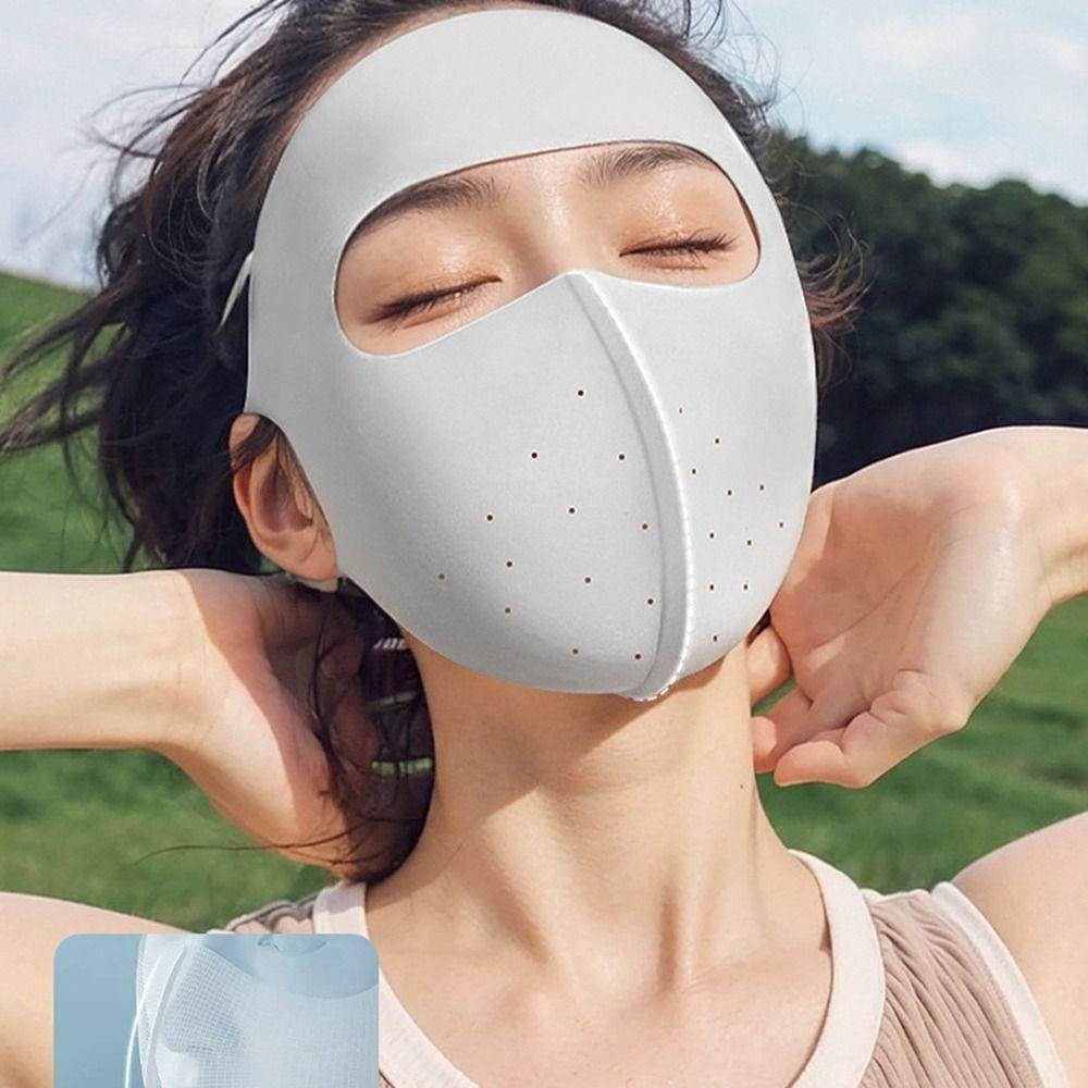 Face Mask Ice Silk Mask Summer Face Cover Elastic Sunscreen Mask Cycling
