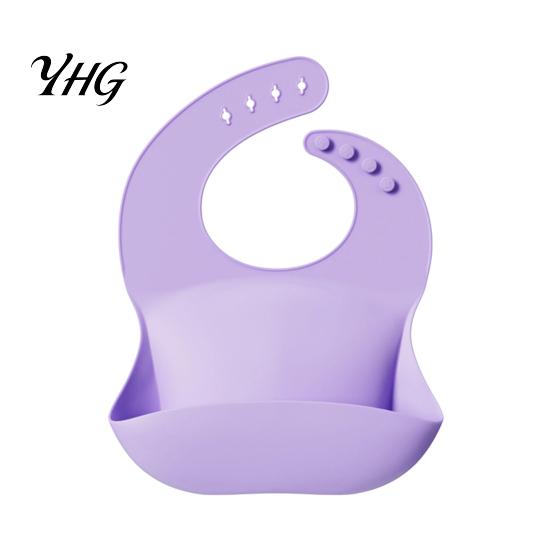 Easy Clean Toddler Bibs Silicone Baby Bib, Waterproof Soft Adjustable Feeding Durable Large Pocket Catch Food Bib for Babies And Toddlers Skin