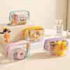 Cute Wallet Mini Data Cable Hair Accessories Storage Bag Transparent PVC Handbag Portable Makeup Bag