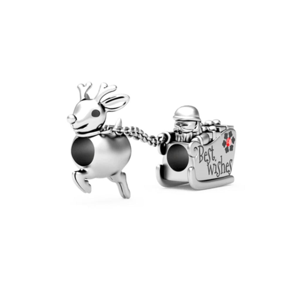 New 925 Silver Cute penguin, Cat, And Bear Charm Beads Suitable For DIY Bracelets Women's Boutique Jewelry