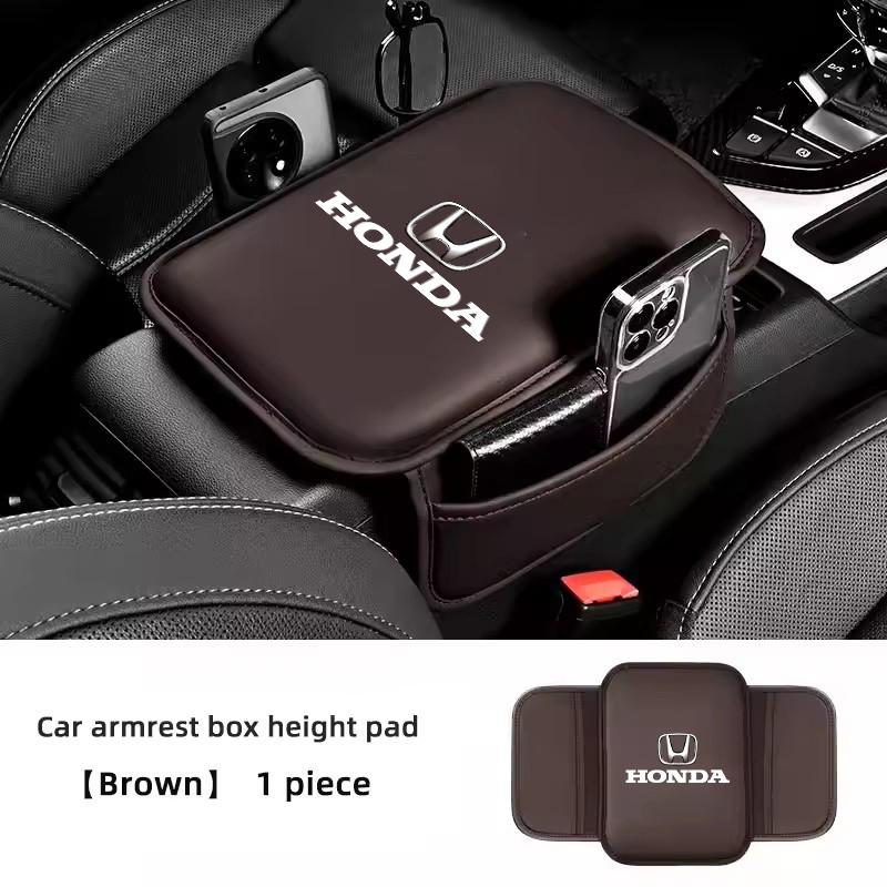 Car Armrest Mat Center Console Leather Protection Cushion For Honda Civic FIT CRV Accord Jazz HRV Odyssey Vezel CRZ 5th City CRX AS9