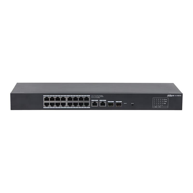 Dahua 16-Port Gigabit Cloud-Managed Rack-Mount Ethernet Switch CN plug (adapter included)