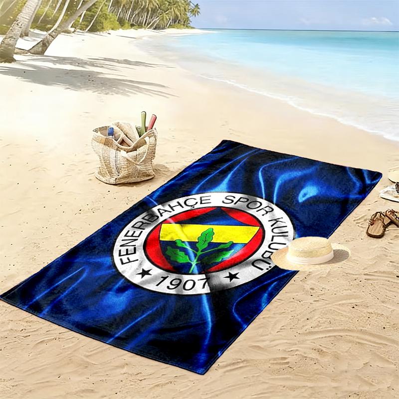 Пляжное полотенце Fenerbahe Sk Print, большое, мягкое, быстросохнущее, для пляжа, кемпинга, плавания
