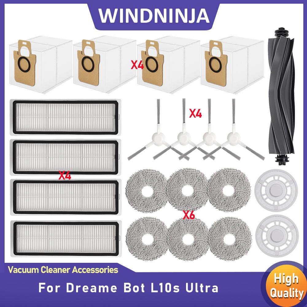 For Dreame L11s Ultra L11s Pro L11 Ultra Replacement Parts Main Side Brush Filter Mop Cloths Dust Bags Robot Vacuum Accessories