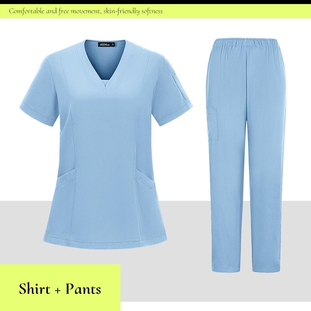 Унисекс быстросохнущий костюм для стоматологической клиники и хирургический халат