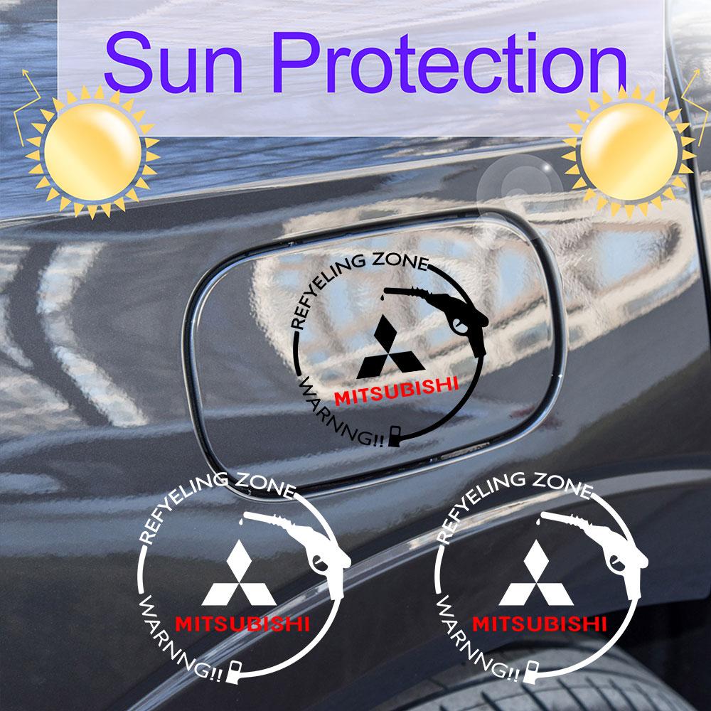 jbvr8 Car Fuel Tank Cap Decoration Sticker Auto Exterior Decals Cover For Mitsubishi Outlander Lancer 10 9 ASX RALLIART Eclipse L200