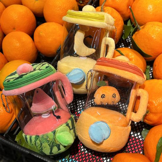 Игрушка-соковыжималка Веселая интерактивная плюшевая игрушка Блендер Забавная игрушка с выражением лица Декоративная