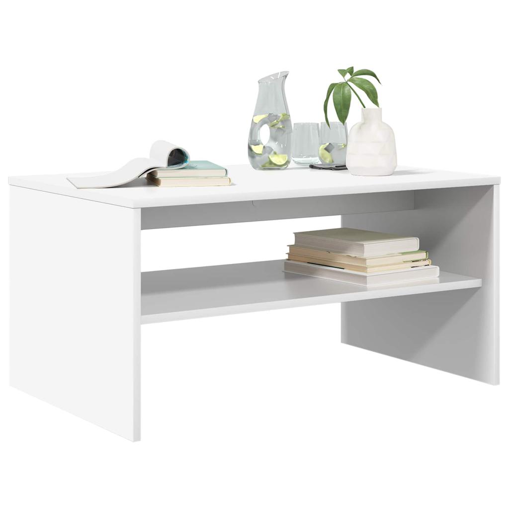 White Coffee Table 80 x 50 x 40 cm Particleboard