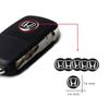 CLSGX1 10Pcs Aluminum Car Key Emblem Sticker Decoration Decals For Honda Civic Fit Jazz Accord Pilot CRV Odyssey Passport City Shuttle