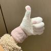 Touchscreen Plush Snowman Winter Gloves for Girls