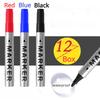 5Pcs/Set Permanent Art Marker Pen Fine Point Waterproof Ink ThinCrude Black Blue Red Ink 2mm Fine Color Marker Pens