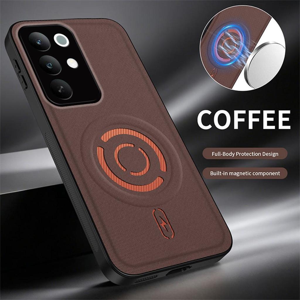 Текстурированный ТПУ чехол с покрытием под кожу для realme C85 5G, C85, 15x 5G, противоударный, мягкая задняя крышка